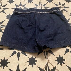 Zara Navy Blue Jean Shorts
